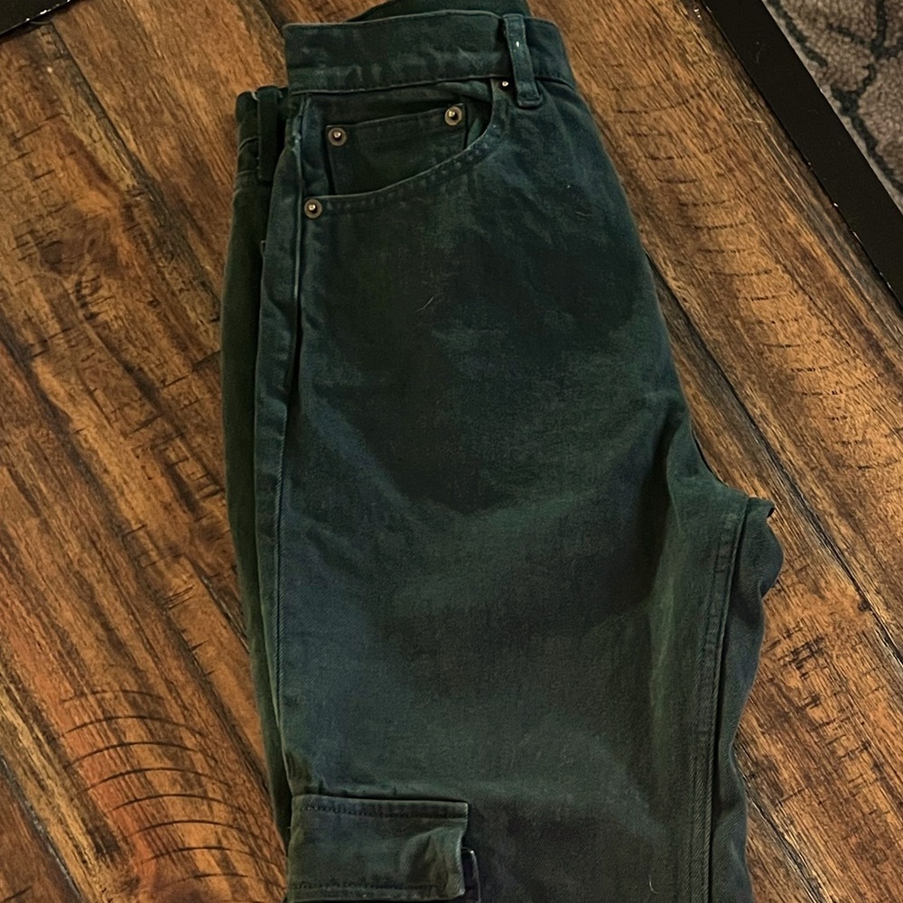 Still Here Charlie Green Cargo Jeans